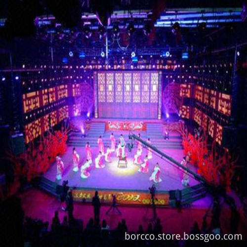 LED Curtain Display, Used for Outdoor Stage Background